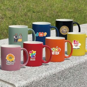 머그컵 판촉물 제작 – CAFE STELLA 컬러 무광 머그컵 350ml