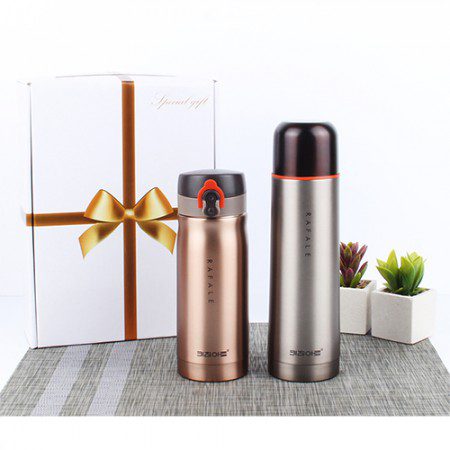 텀블러제작 키친아트 메탈 보온병 2종세트 350+500ml