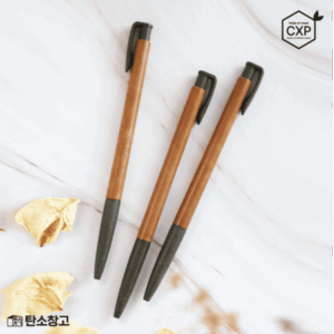 J15 제로웨이스트 친환경 목재 볼펜제작 2개입 판촉물