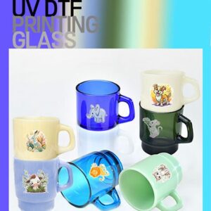 드망즈 UV DTF필름 인쇄 머그컵 레트로밀크글라스 기념품제작