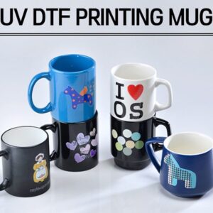 드망즈 UV DTF필름 인쇄 머그컵 제작 올블랙