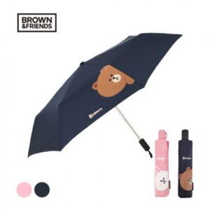 라인프렌즈 홍보물품제작 3단 자동우산 빼꼼