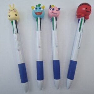 볼펜주문제작 pvc캐릭터 4색멀티볼펜 3D