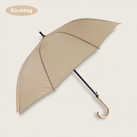 우산제작 키르히탁 65 10k 소프트파스텔 나무곡자우산판촉물 베이지 대표이미지