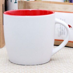 테라화이트 무광 레드 머그컵 기념품제작