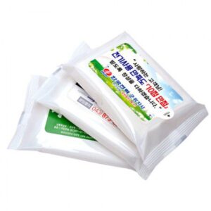 홍보물품 화이트 물티슈제작 30매