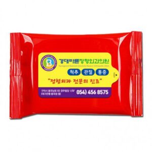 레드(유광) 물향기 업소용물티슈 10매용 제작