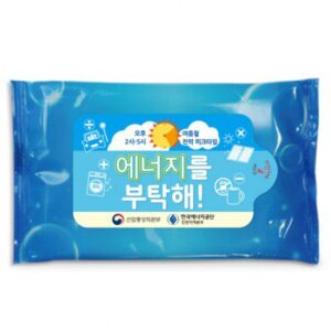 물방울블루 업소용물티슈 10매 제작