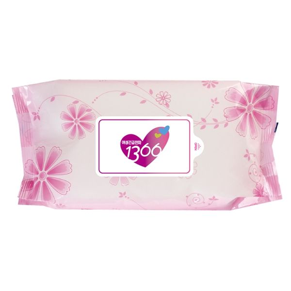 물티슈제작 코스모스핑크 80매 라벨형 홍보물품 대표이미지