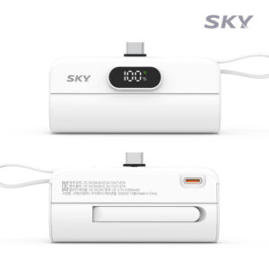 스카이 필 X13 Pro 5000mAh C타입 도킹형 보조배터리 각인 제작