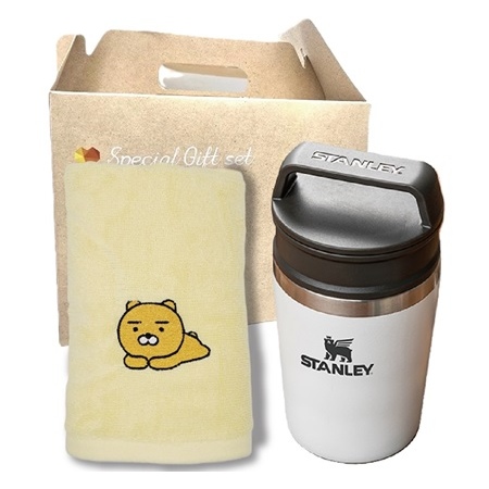 스탠리 텀블러 진공미니머그 카카오세면타올 여행용 2종세트 판촉물제작 대표이미지