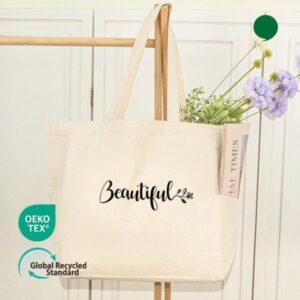 오코텍스 리사이클 사이드포켓 에코백주문제작