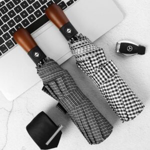 우산판촉물 럭셔리 모던체크 3단 완전 자동우산 2종 8k