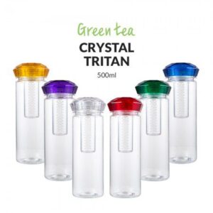 텀블러 판촉물 티썸 마이보틀 크리스탈 그린티 500ml 트라이탄 인쇄 제작