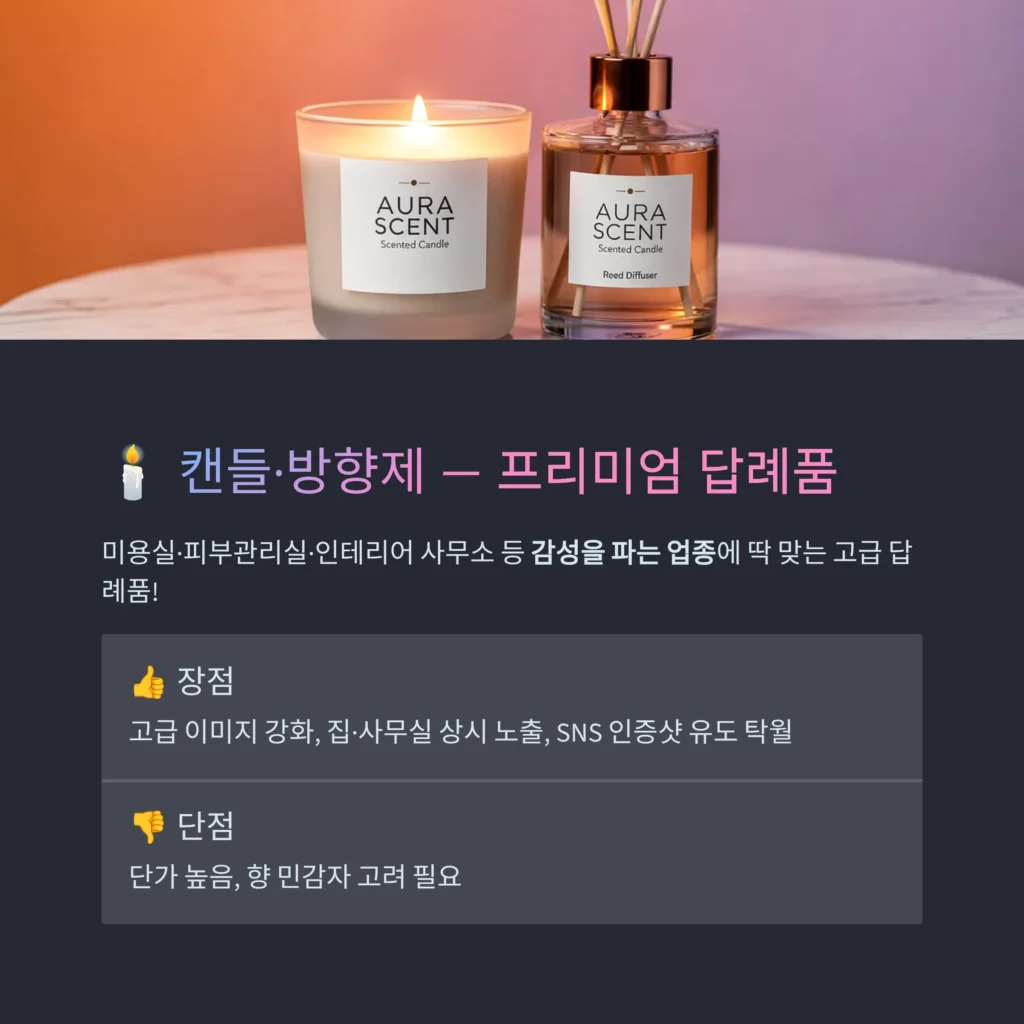 개업판촉물 추천 캔들 방향제 사은품