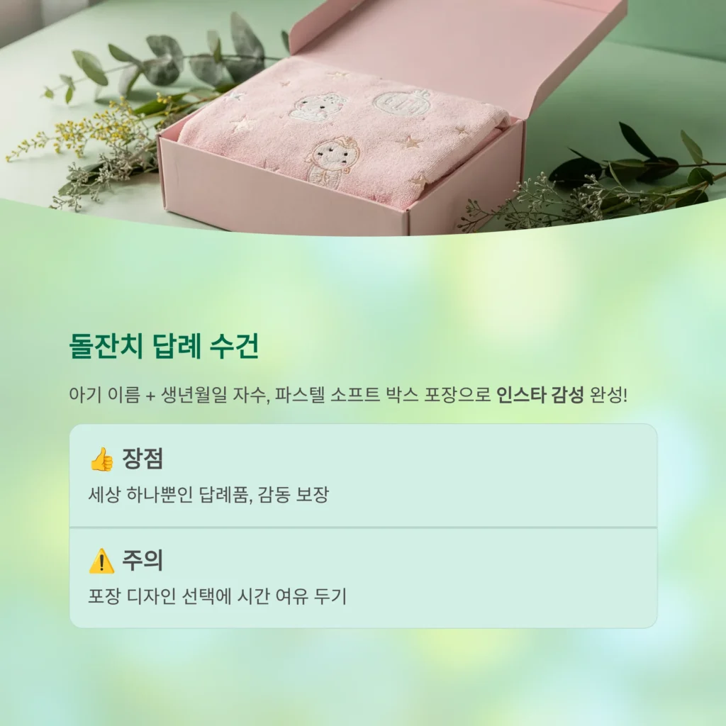 돌잔치 답례 수건 제작 돌잔치답례품