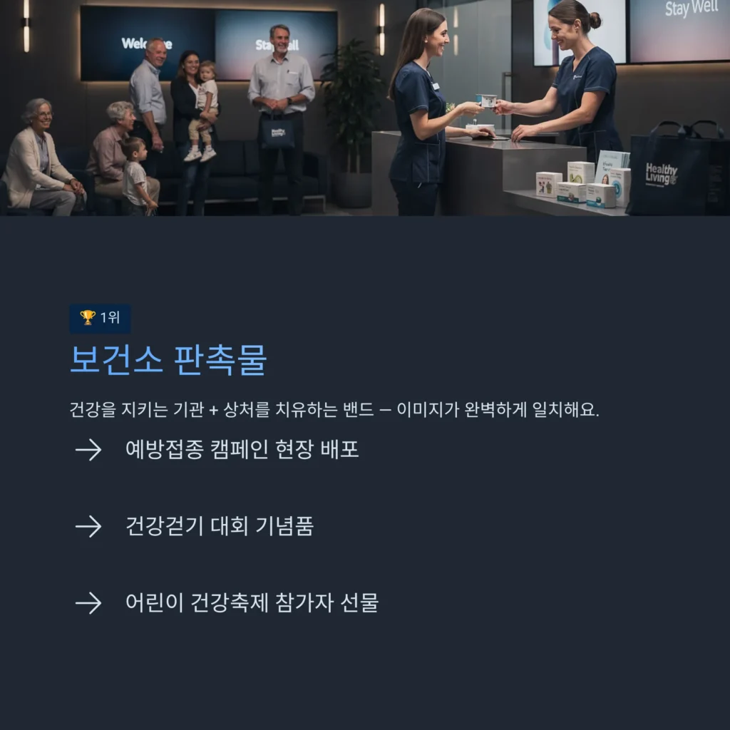 대일밴드 판촉물 보건소 홍보물품 제작