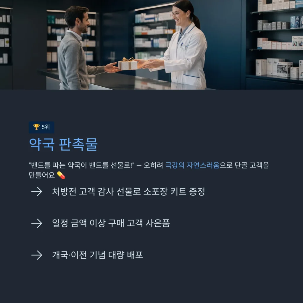 대일밴드 판촉물 약국 홍보물