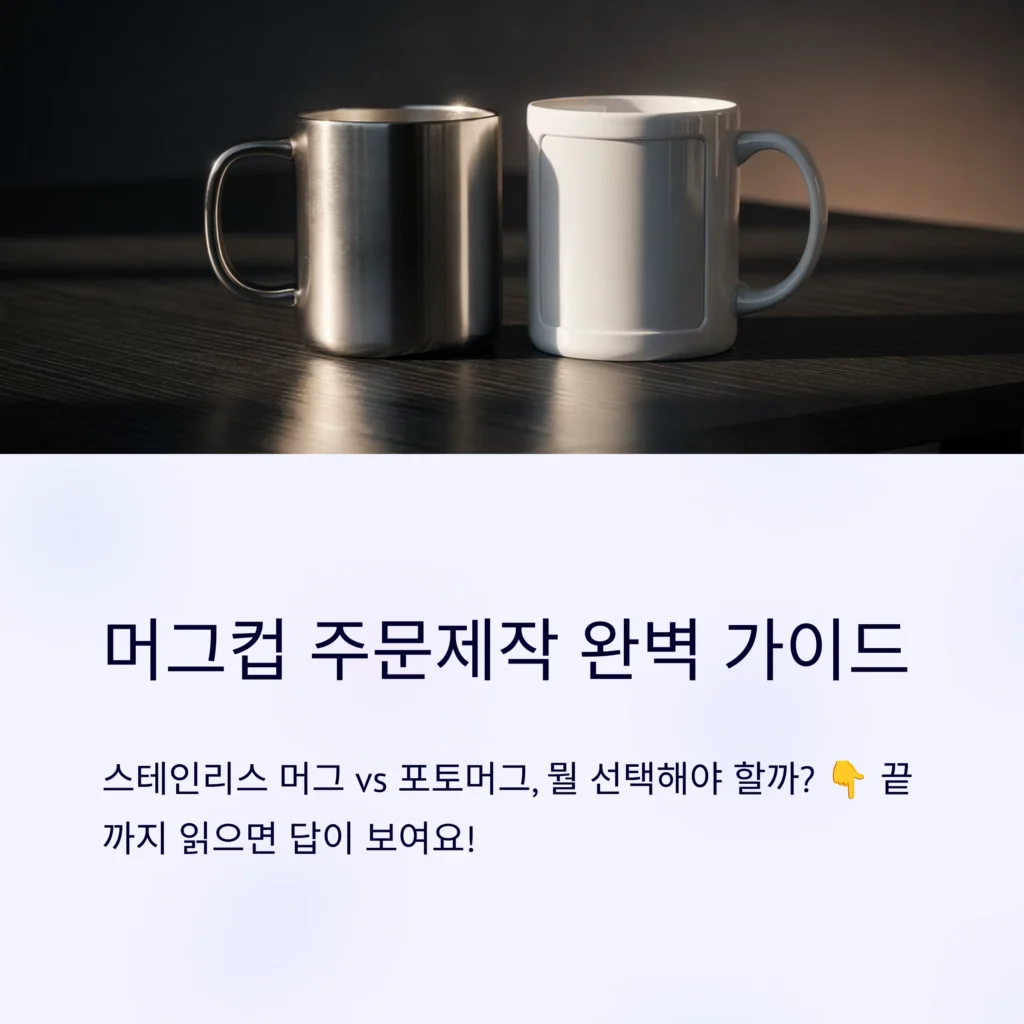 머그컵 주문제작 스테인리스 머그컵 단체선물