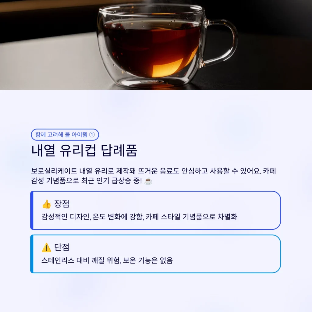 머그컵 주문제작 내열유리 판촉물 홍보물
