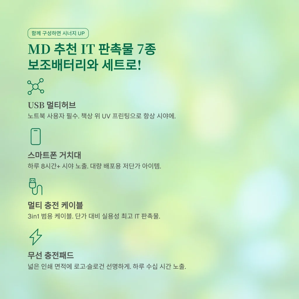 보조배터리 판촉물 제작 