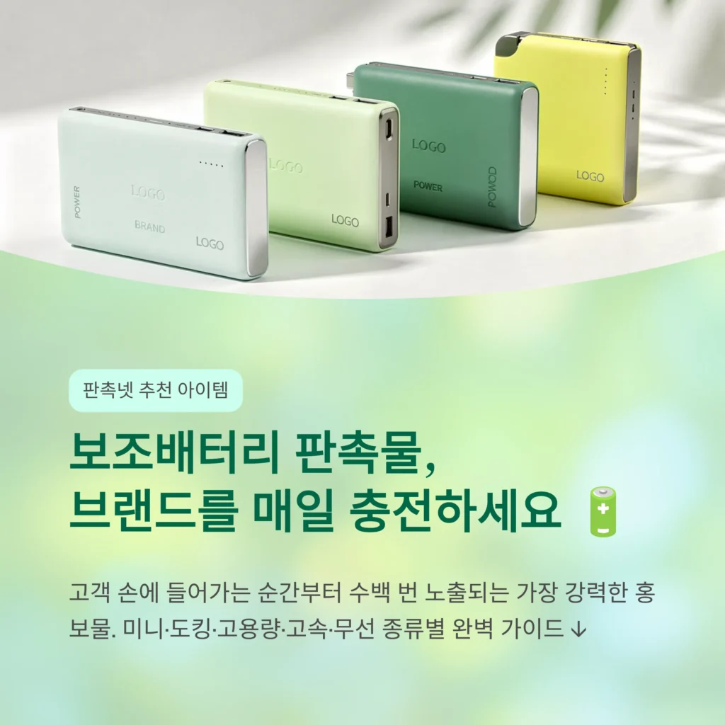 보조배터리 판촉물 제작 미니 보조배터리 