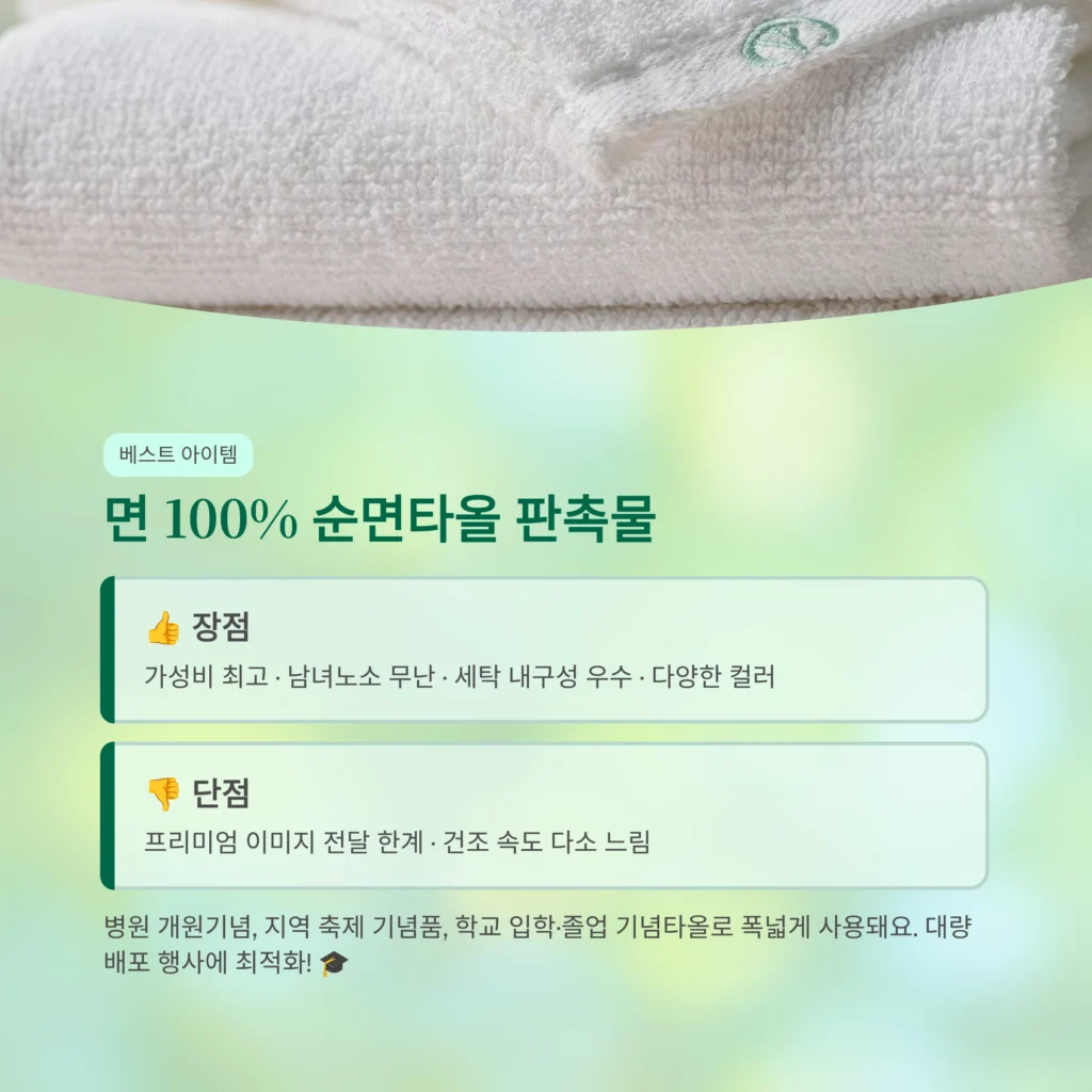 수건 판촉물 제작 타올 답례품