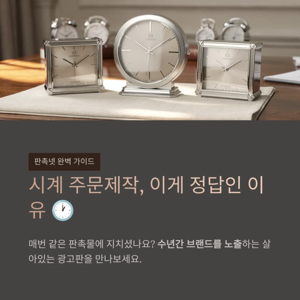 시계 주문제작 벽시계 판촉물 탁상시계 답례품