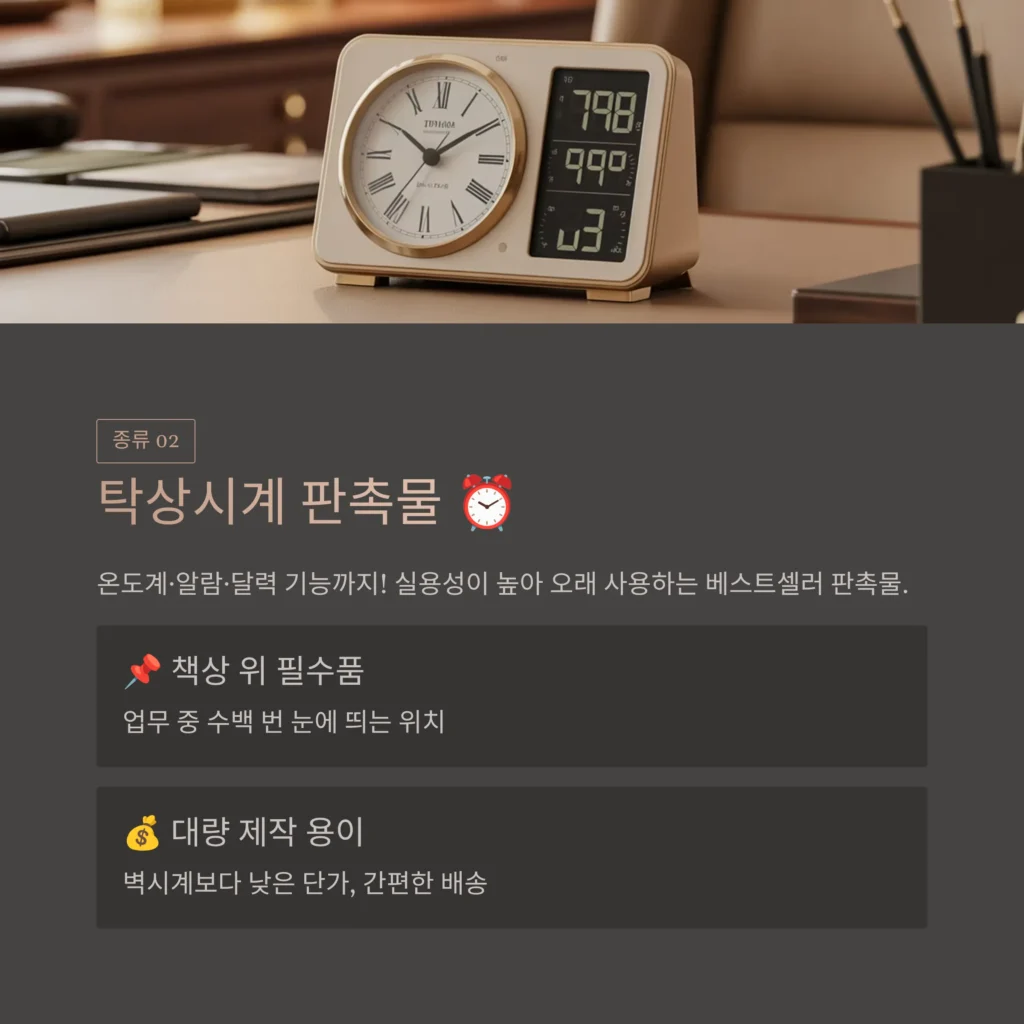 시계 주문제작 탁상시계 로고인쇄