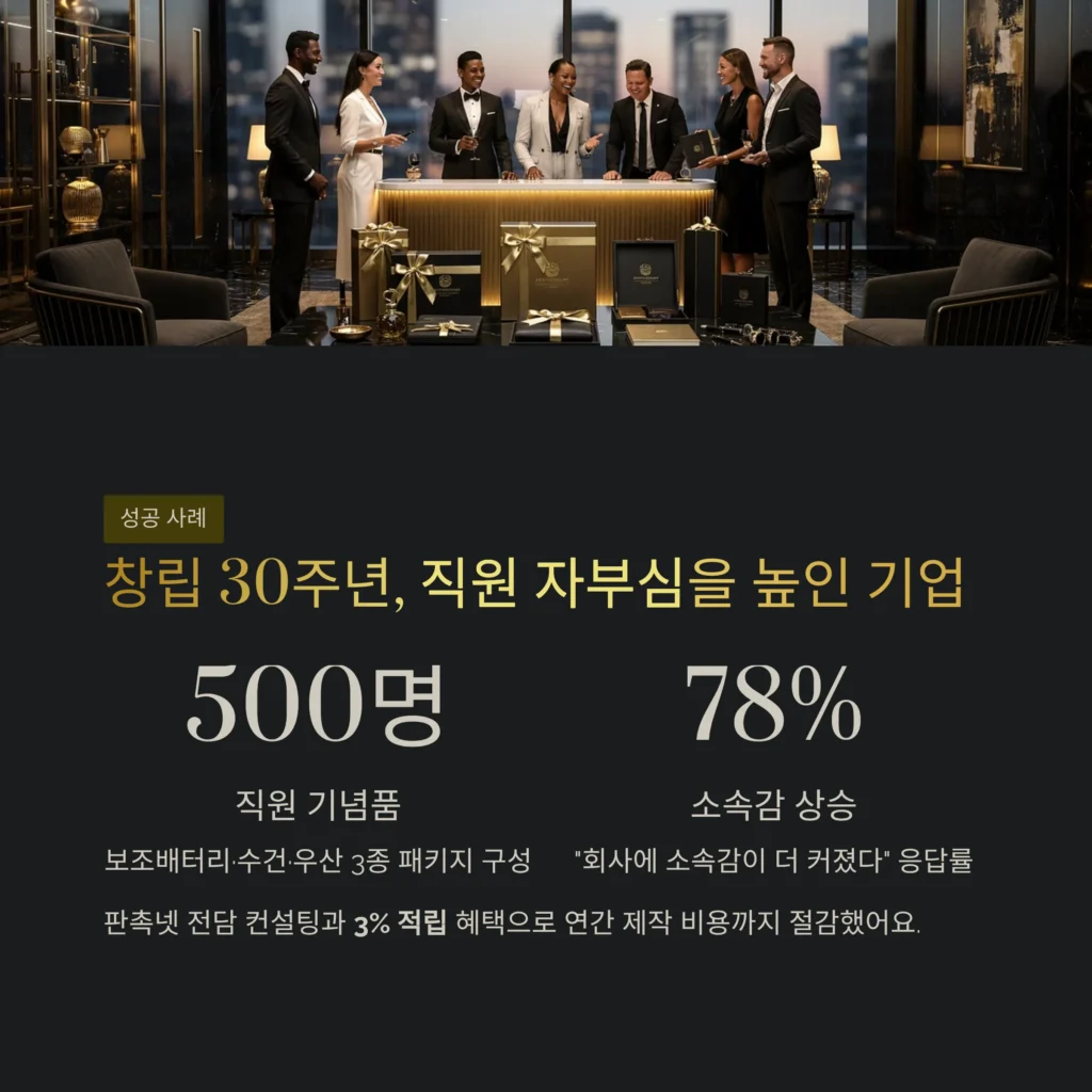 실용적인 답례품 기업 답례품 창립기념일 단체선물
