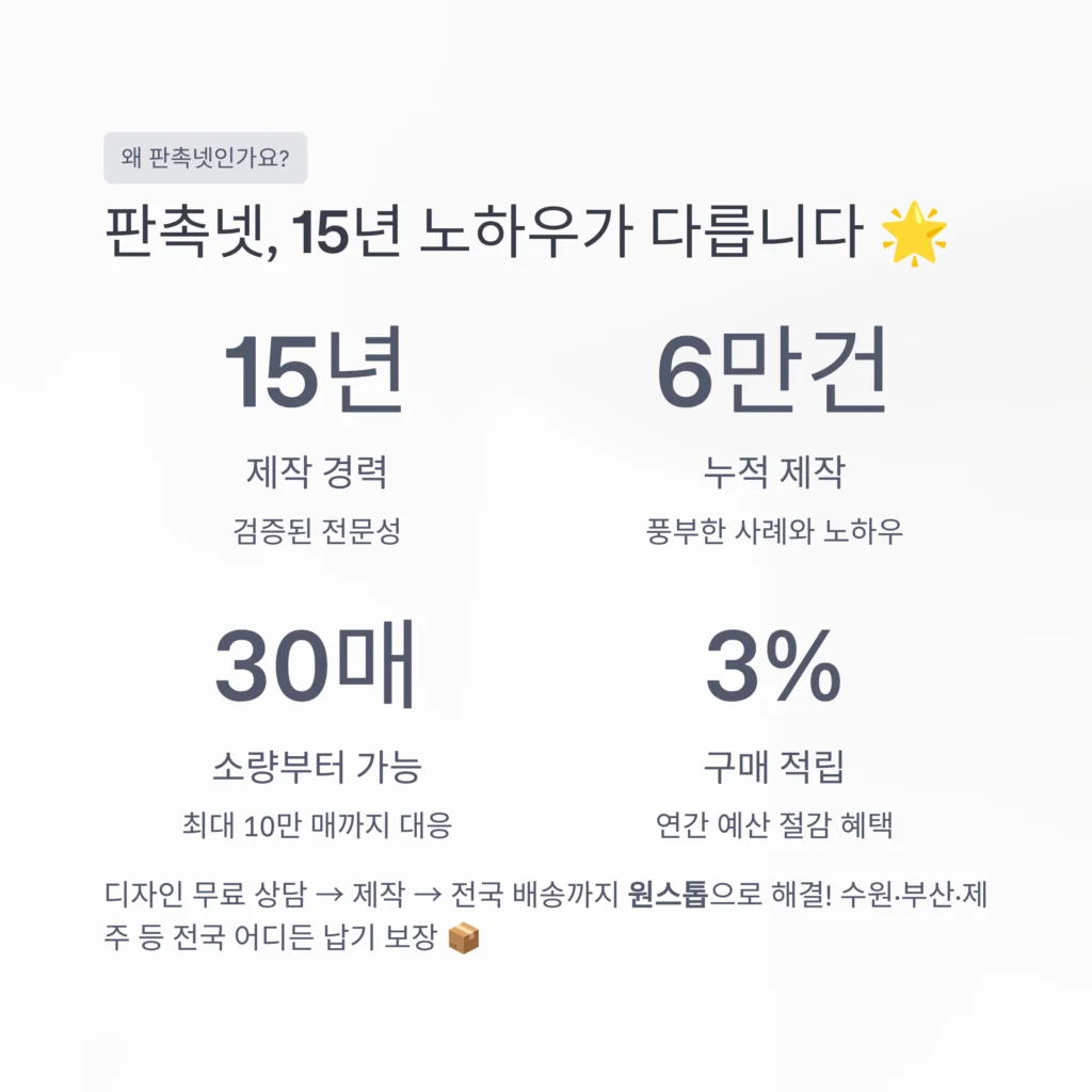 에코백 판촉물 제작 가격 