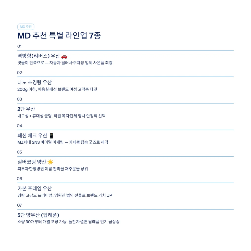 우산 판촉물 제작 홍보물품 제작