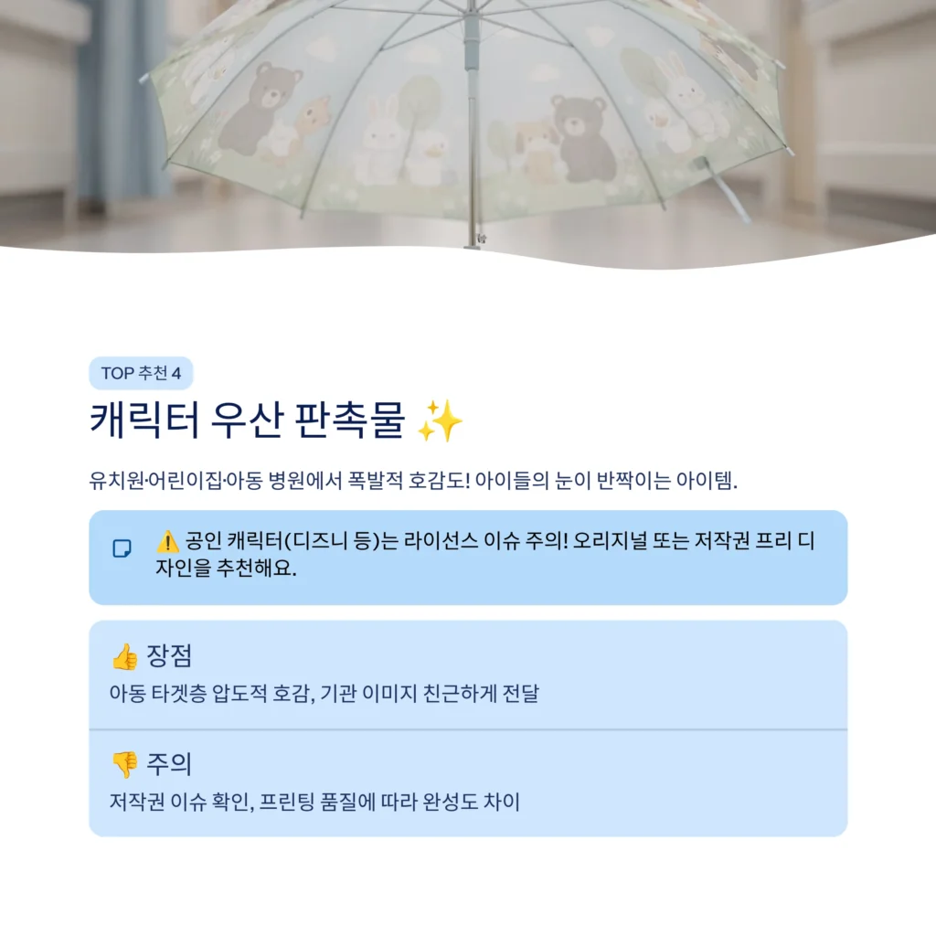 우산 판촉물 제작 단체선물 우산 어린이집 답례품