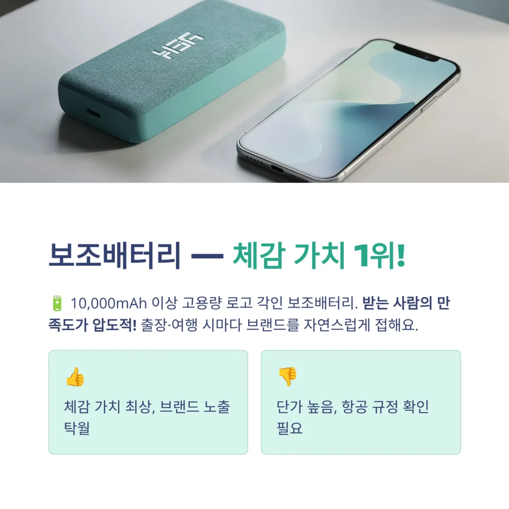 보조배터리 기념품 주문제작