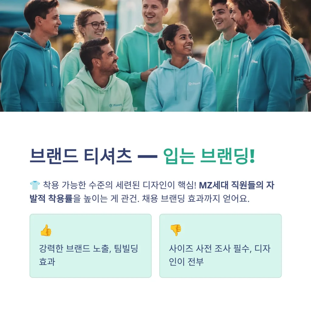 창립기념일 선물 회사 후드티 제작