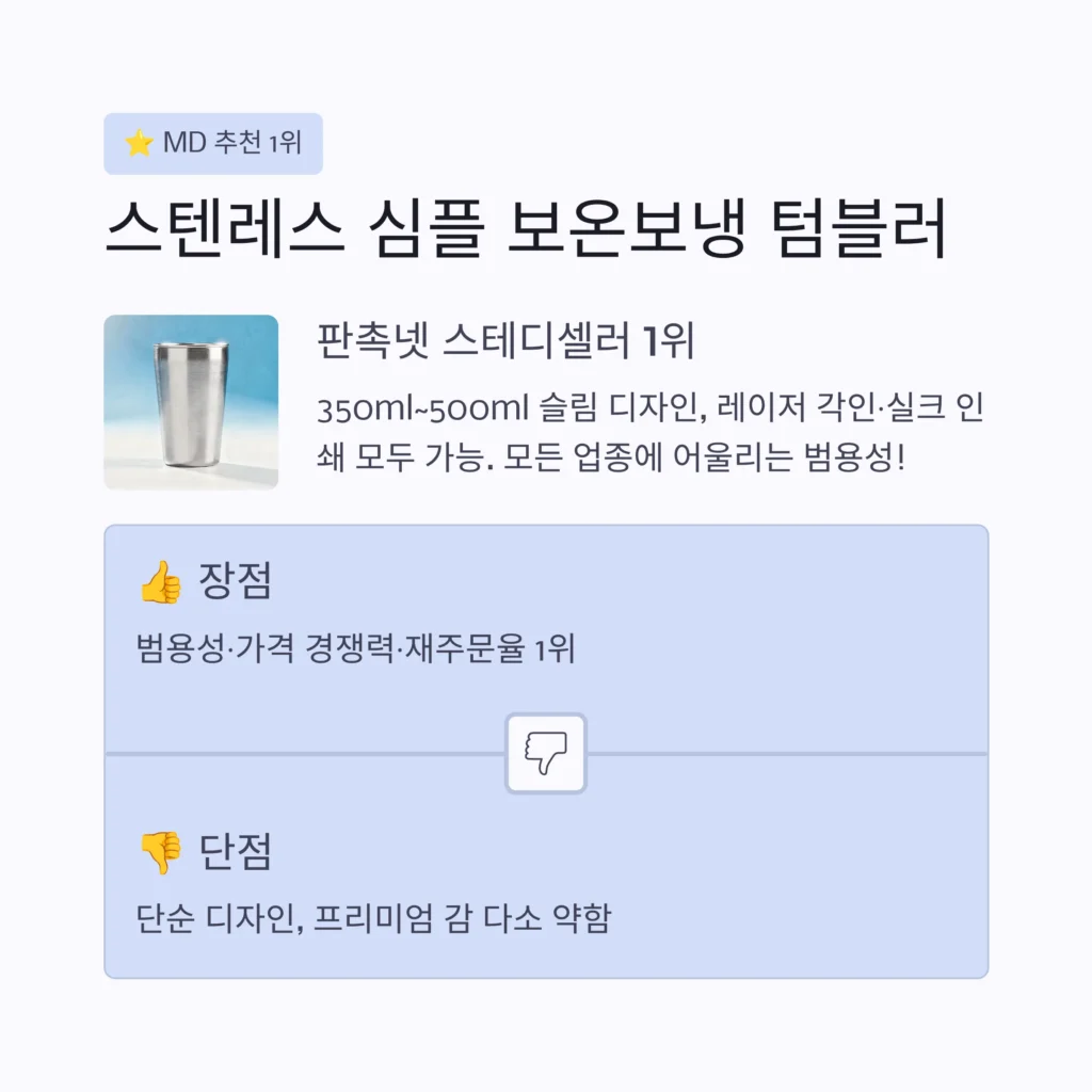 보온보냉 스텐 텀블러 인쇄 소량 주문제작