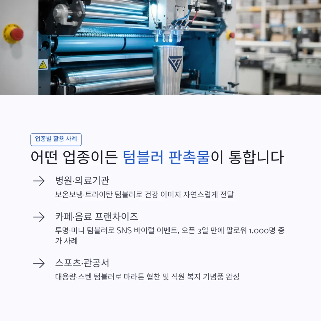 텀블러 인쇄 홍보물 제작