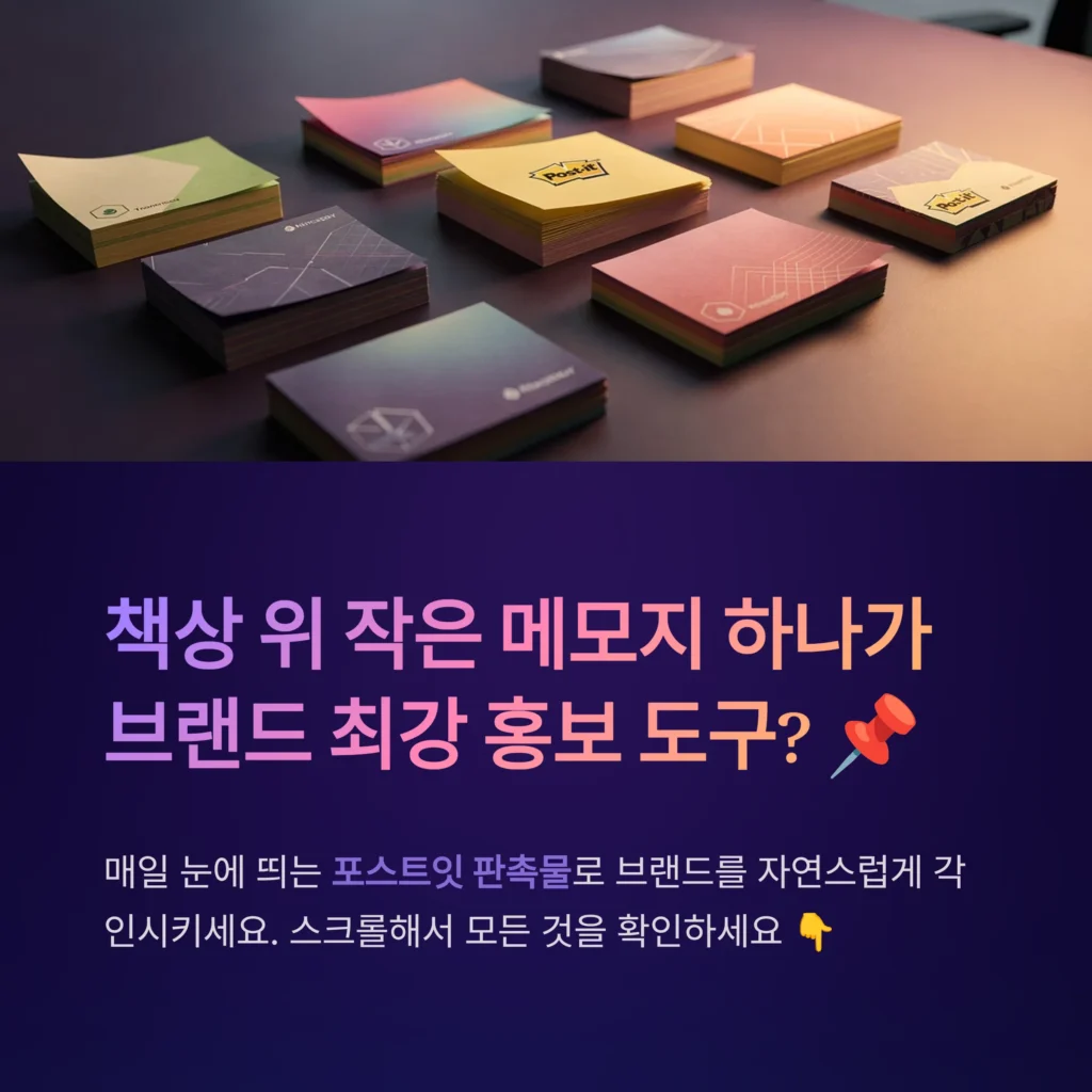 포스트잇 제작 판촉물 쇼핑몰 대량제작 저렴한 판촉물 추천