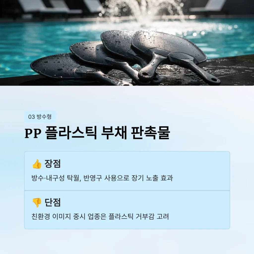 pp 플라스틱 홍보 부채 제작 소량제작