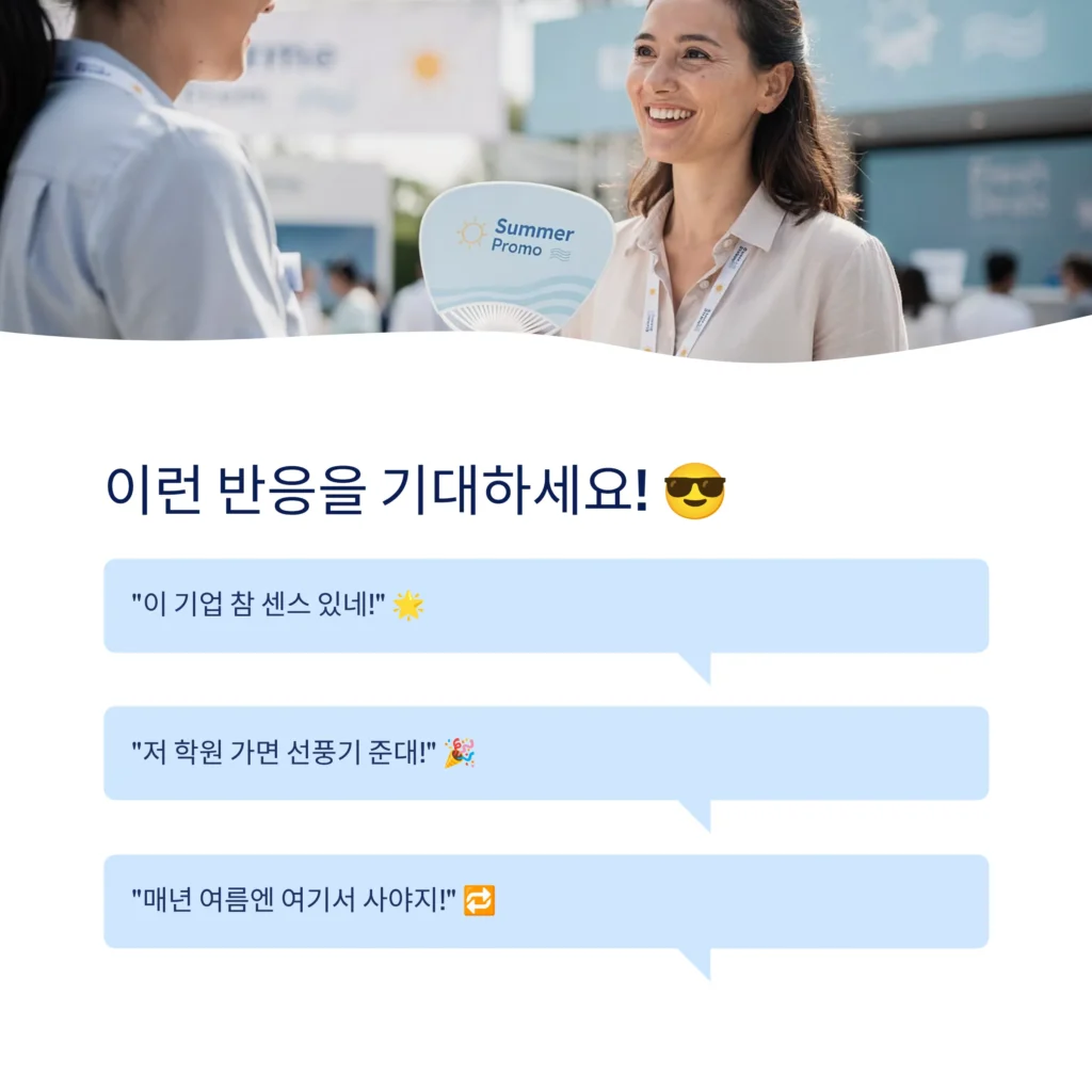 행사 사은품 여름 판촉물 선풍기